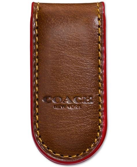 coach men's money clip